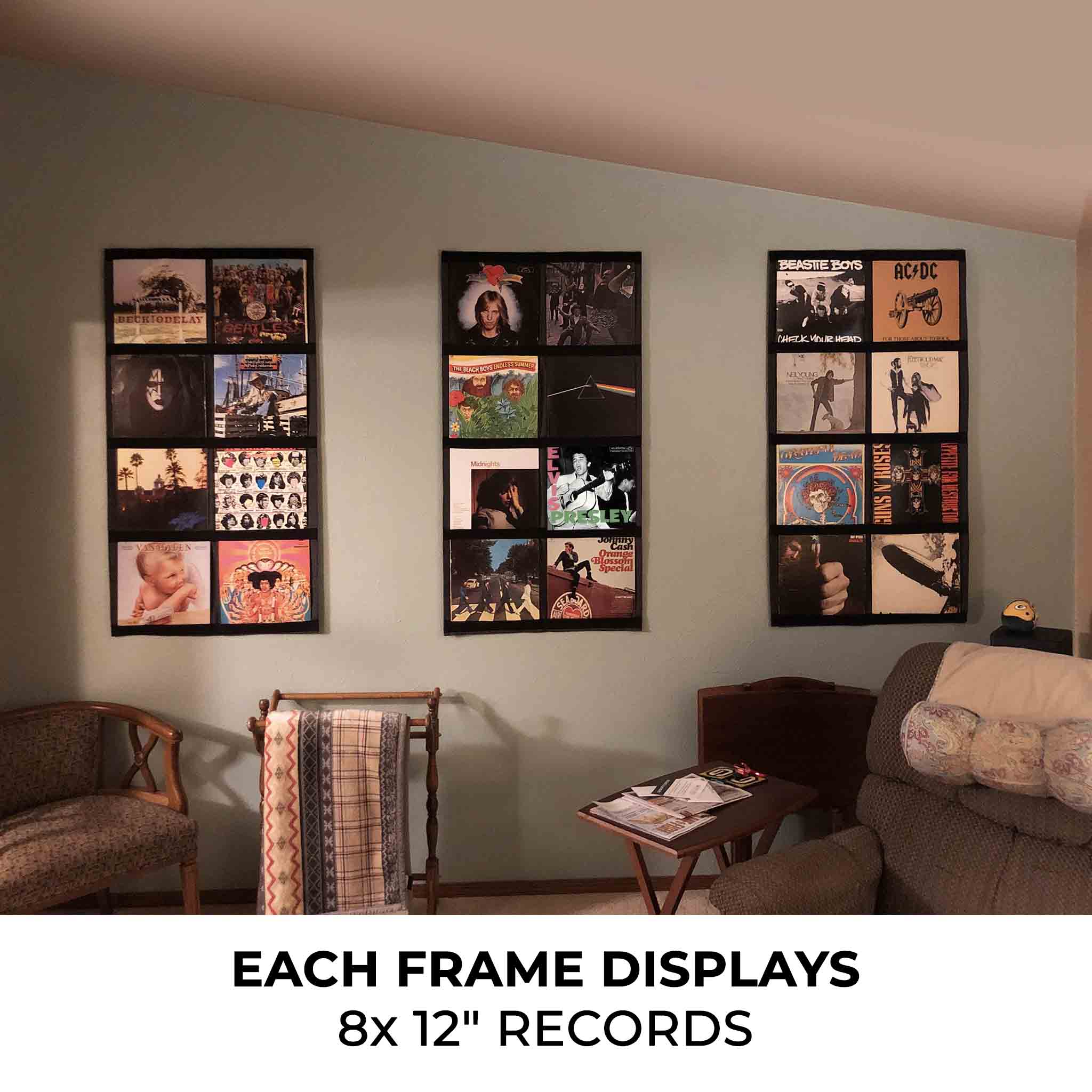 12" Vinyl Record Display Frame - LP Wall Storage - View 5